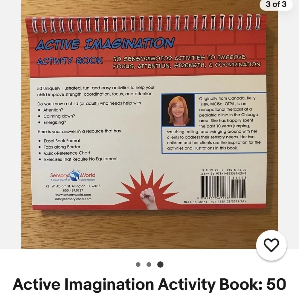 Active Imagination Activity Book – 50 Sensorimotor Activities for Kids by OT